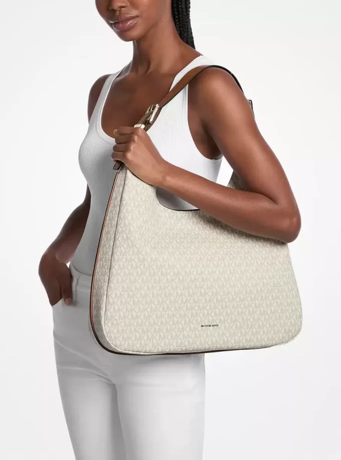 Nolita Large Signature Logo Hobo Shoulder Bag