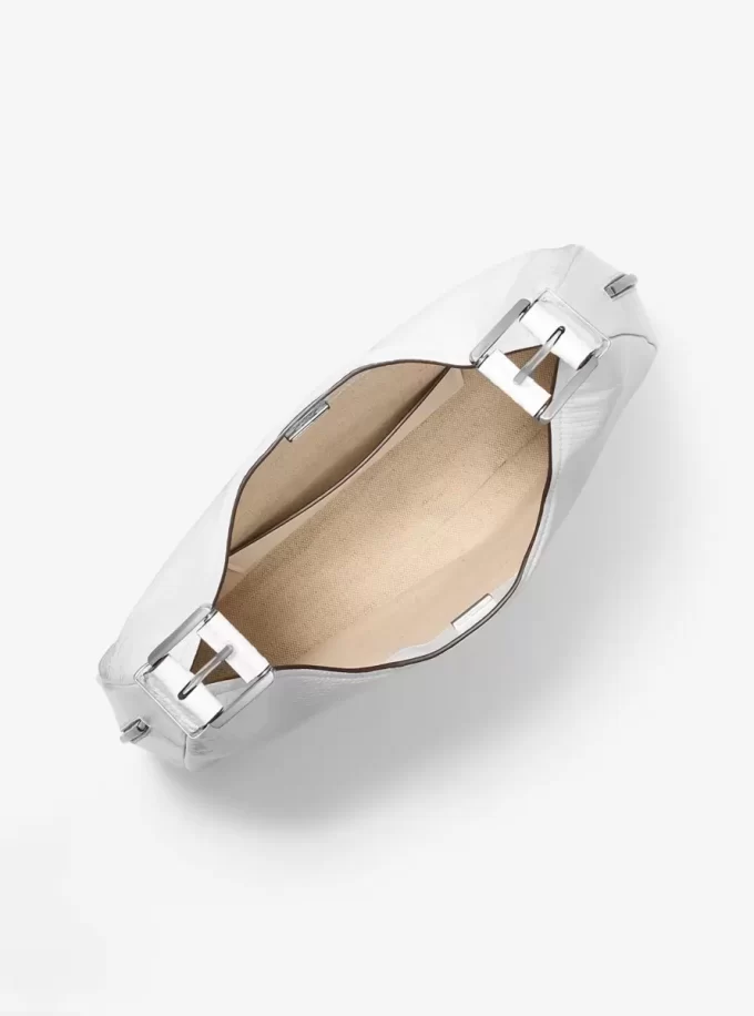 Nolita Large Snake Embossed Leather Hobo Shoulder Bag Nolita Large Snake Embossed Leather Hobo Shoulder Bag