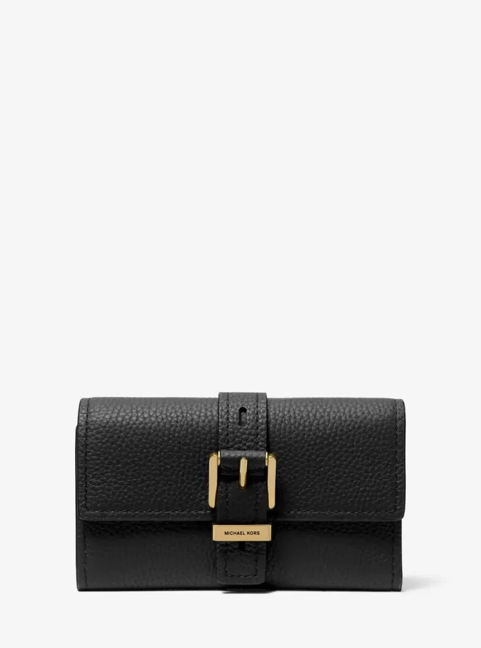 Nolita Medium Pebbled Leather Tri-Fold Wallet Nolita Medium Pebbled Leather Tri-Fold Wallet