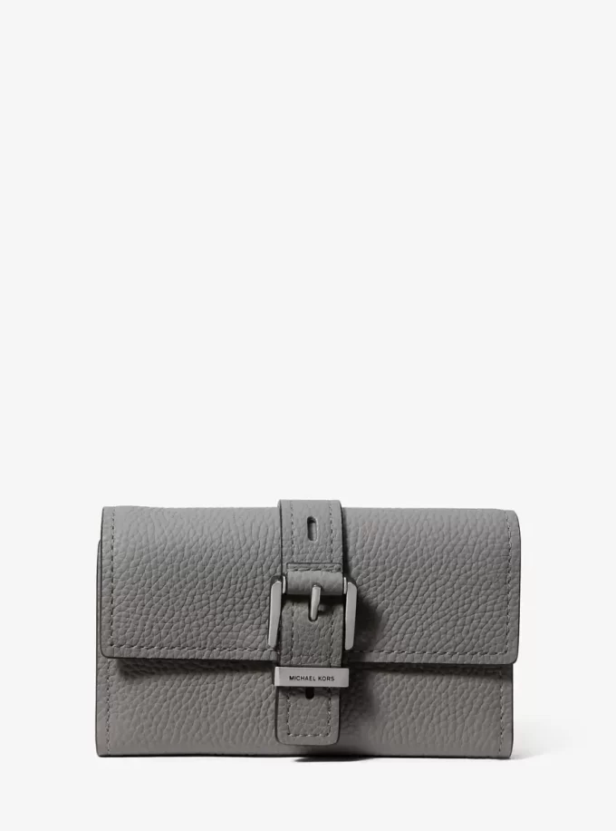 Nolita Medium Pebbled Leather Tri-Fold Wallet
