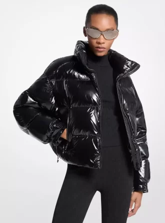Nylon Ciré Puffer Jacket