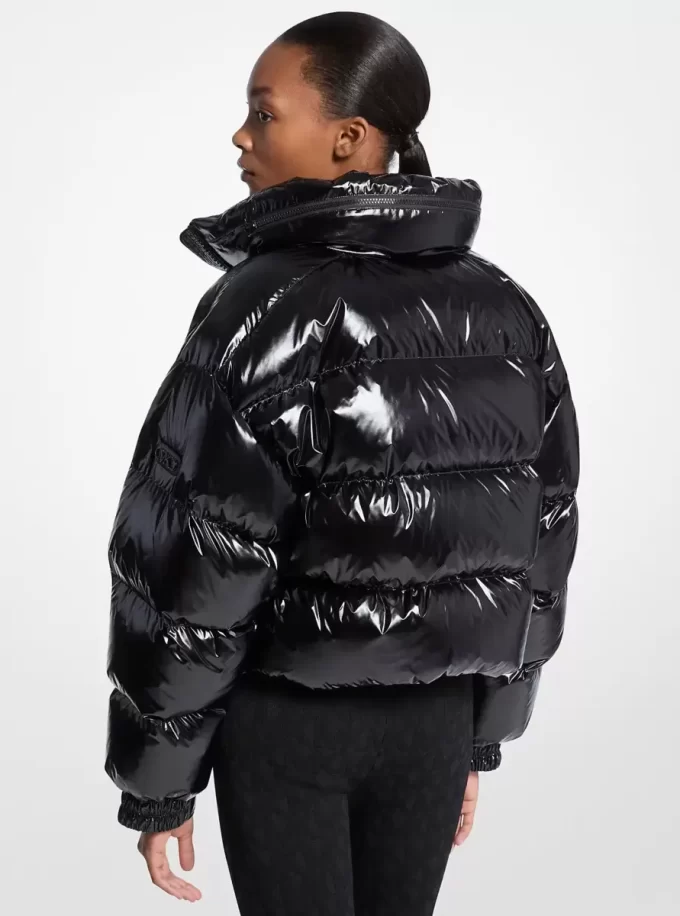Nylon Ciré Puffer Jacket