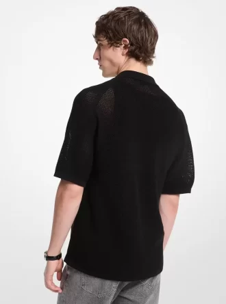 Open-Knit Cotton Shirt