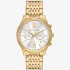 Oversized Aspyn Gold-Tone Watch