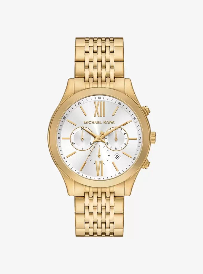 Oversized Aspyn Gold-Tone Watch