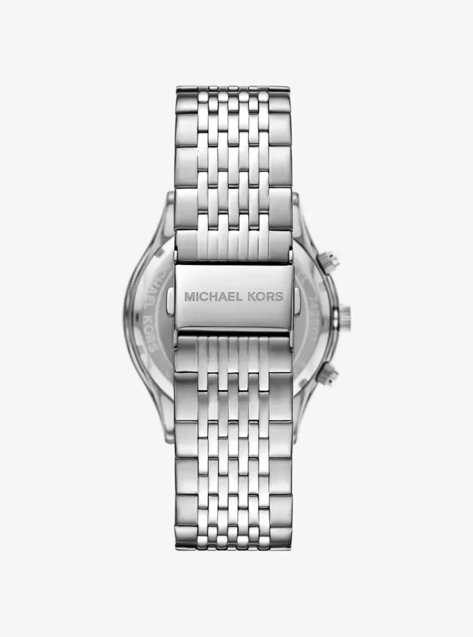 Oversized Aspyn Silver-Tone Watch Oversized Aspyn Silver-Tone Watch