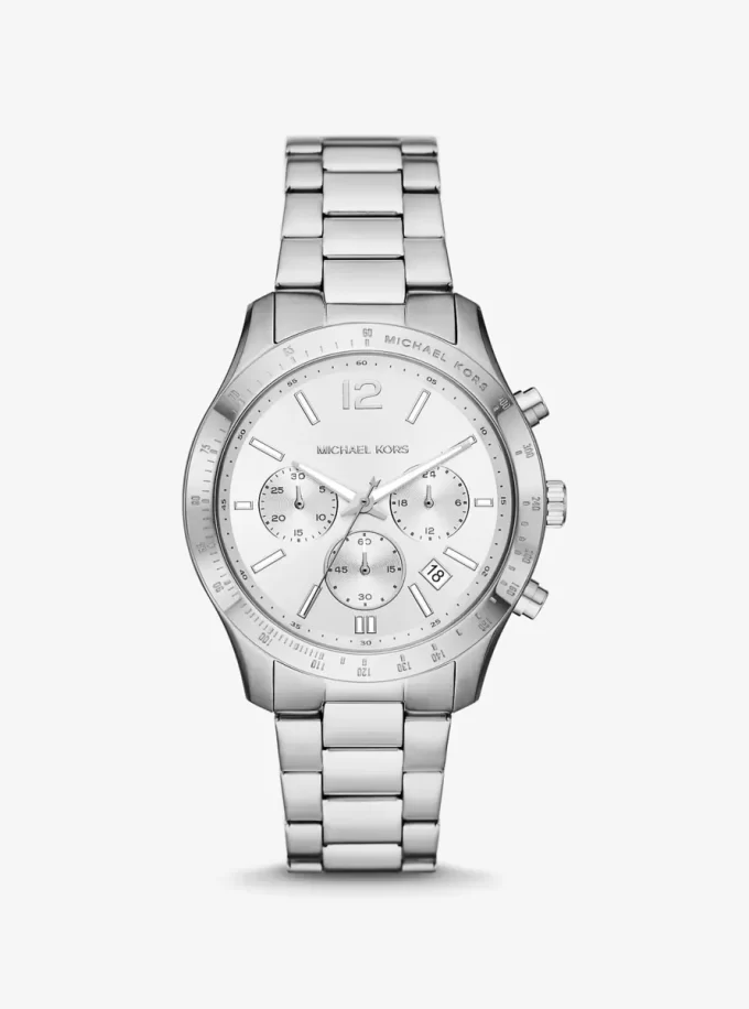 Oversized Berkley Silver-Tone Watch Oversized Berkley Silver-Tone Watch