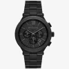 Oversized Billie Frosted Black-Tone Watch Oversized Billie Frosted Black-Tone Watch