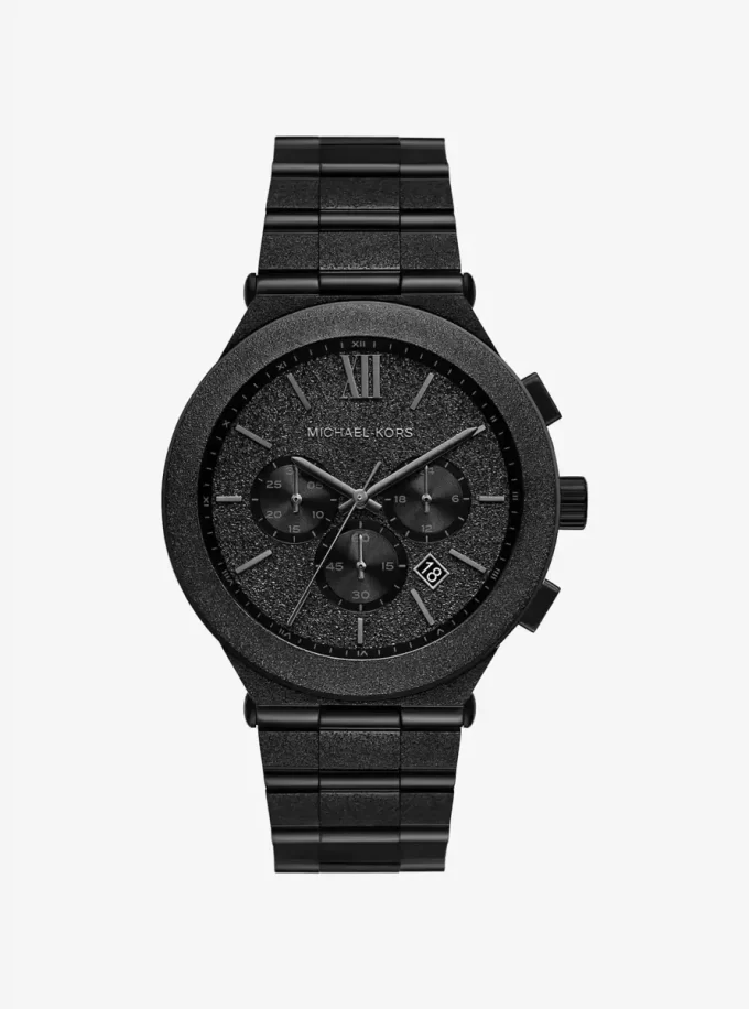Oversized Billie Frosted Black-Tone Watch Oversized Billie Frosted Black-Tone Watch