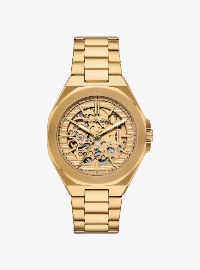Oversized Callum Gold-Tone Watch Oversized Callum Gold-Tone Watch