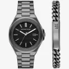 Oversized Callum Gunmetal-Tone Watch and Jewelry Gift Set Oversized Callum Gunmetal-Tone Watch and Jewelry Gift Set