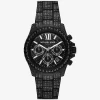 Oversized Everest Pavé Black-Tone Watch