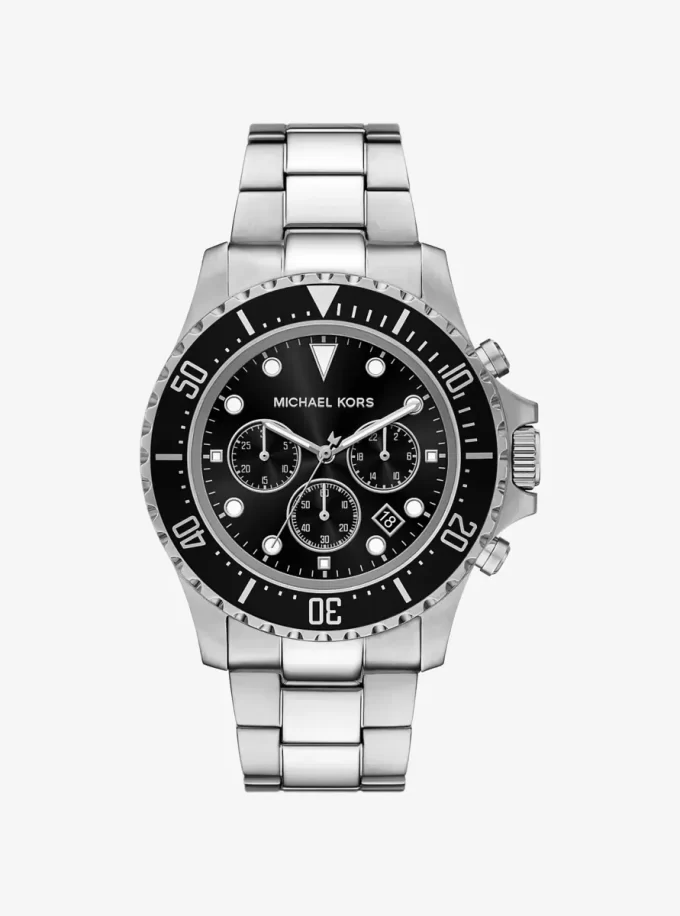 Oversized Everest Silver-Tone Watch