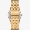 Oversized Hutton Gold-Tone Watch Oversized Hutton Gold-Tone Watch