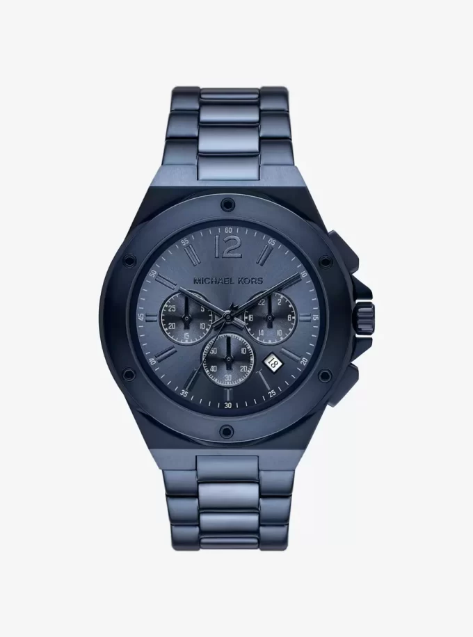 Oversized Lennox Blue-Tone Watch Oversized Lennox Blue-Tone Watch