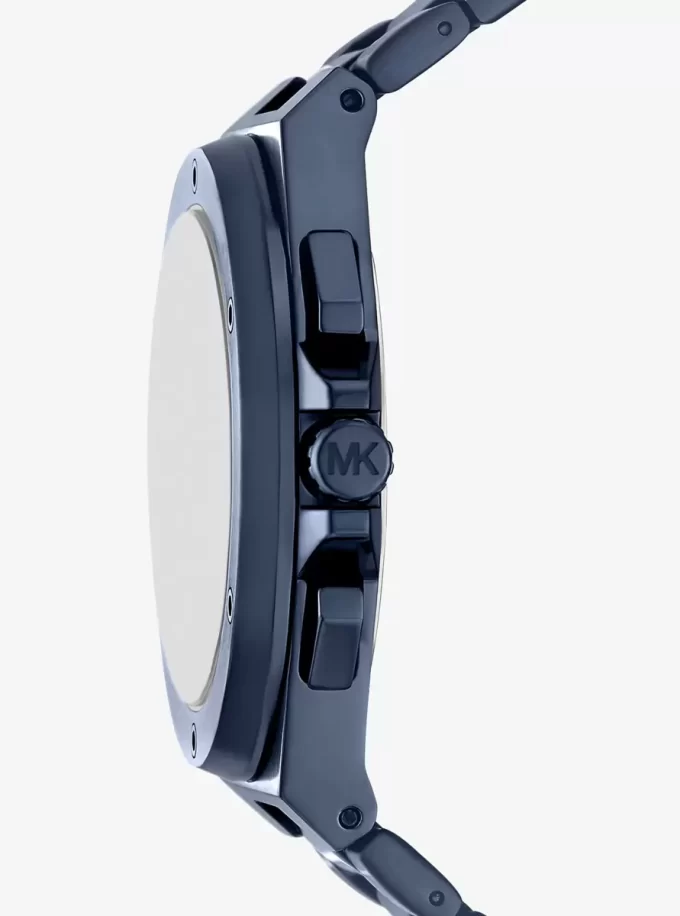 Oversized Lennox Blue-Tone Watch Oversized Lennox Blue-Tone Watch