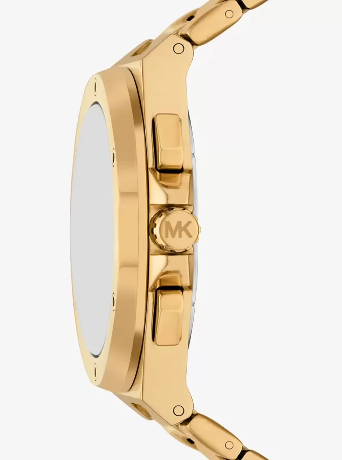 Oversized Lennox Gold-Tone Watch Oversized Lennox Gold-Tone Watch