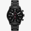 Oversized Panorama Black-Tone Watch
