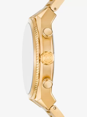 Oversized Panorama Gold-Tone Watch