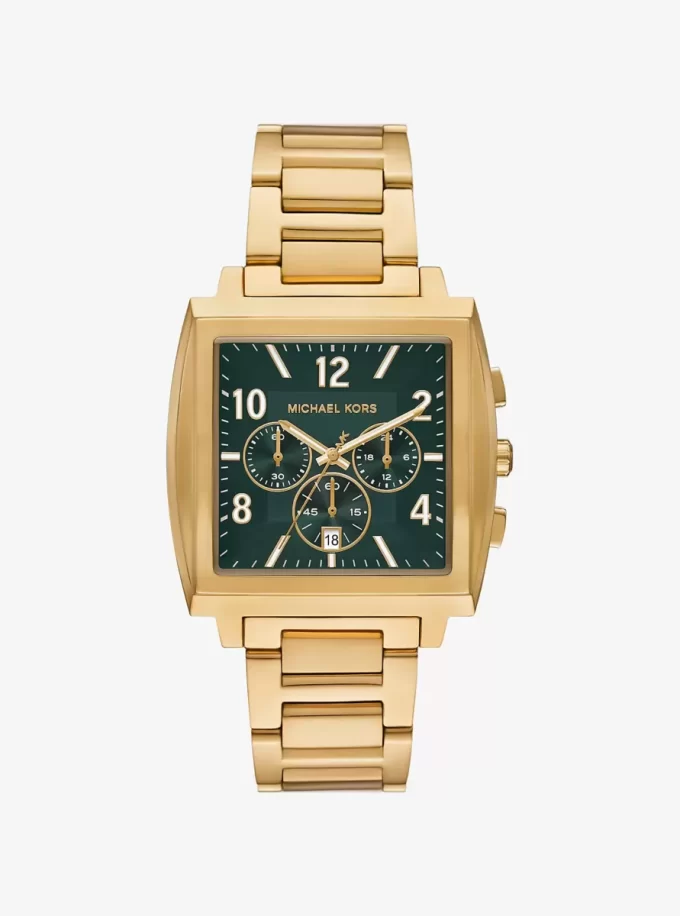 Oversized Rhys Gold-Tone Watch Oversized Rhys Gold-Tone Watch
