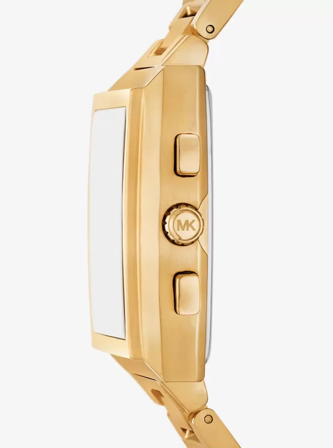 Oversized Rhys Gold-Tone Watch Oversized Rhys Gold-Tone Watch