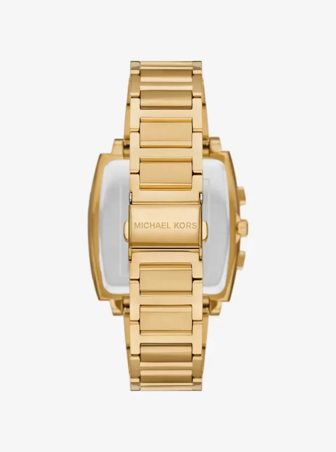 Oversized Rhys Gold-Tone Watch Oversized Rhys Gold-Tone Watch