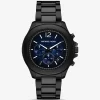 Oversized Sage Black-Tone Watch