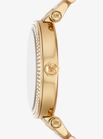 Parker Pavé Gold-Tone Acetate Watch