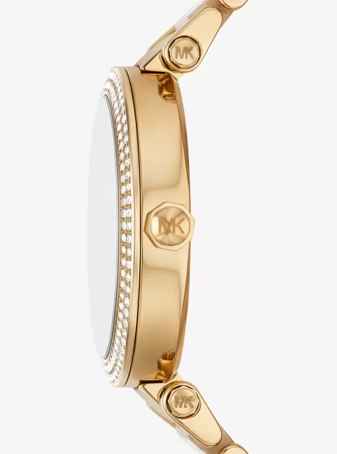 Parker Pavé Gold-Tone Acetate Watch Parker Pavé Gold-Tone Acetate Watch