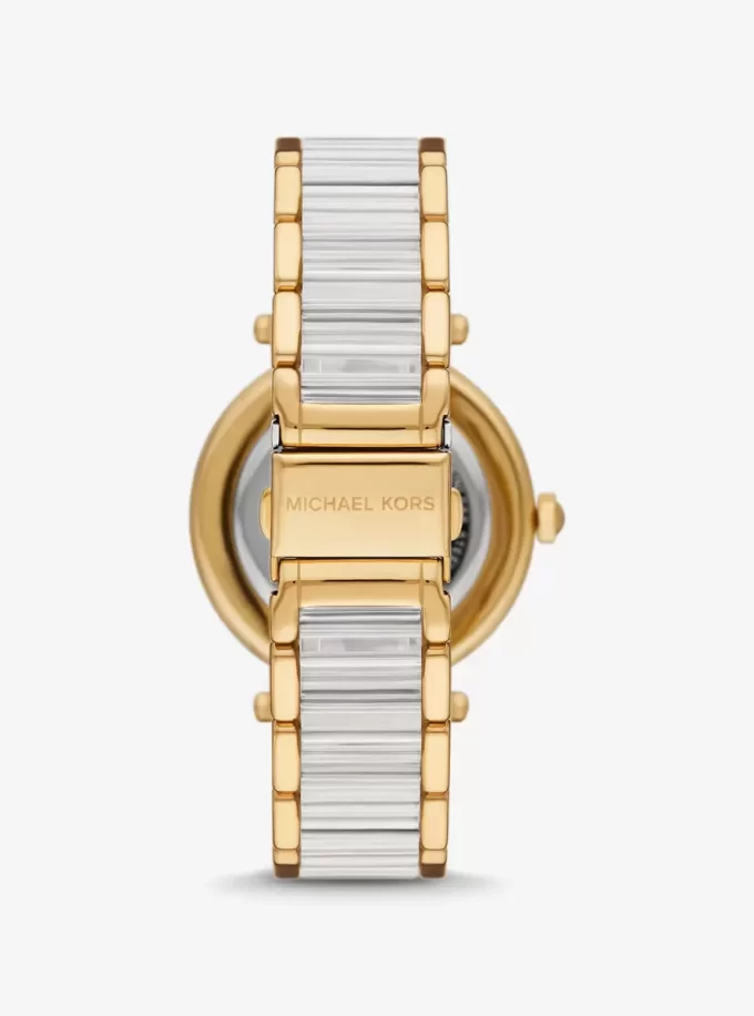 Parker Pavé Gold-Tone Acetate Watch Parker Pavé Gold-Tone Acetate Watch