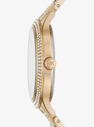 Pavé Gold-Tone Watch