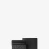 Pebbled Leather Billfold Wallet and Signature Logo Card Case Gift Set Pebbled Leather Billfold Wallet and Signature Logo Card Case Gift Set