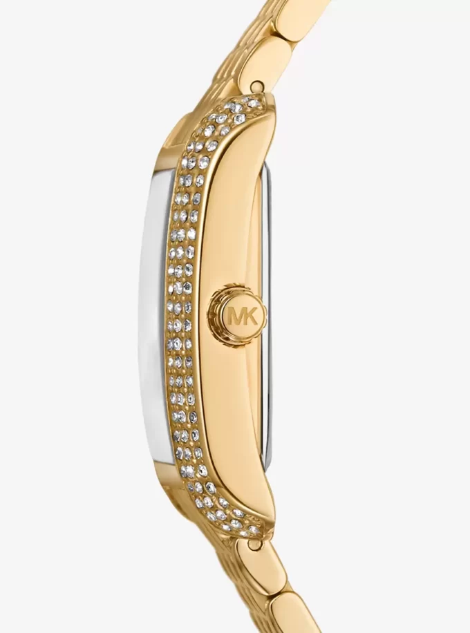 Petite Emery Pavé Gold-Tone Watch
