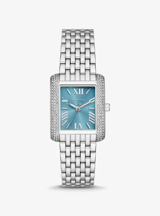 Petite Emery Pavé Silver-Tone Watch Petite Emery Pavé Silver-Tone Watch
