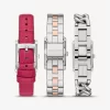 Petite Monroe Two-Tone and Crocodile-Embossed Leather Watch Strap Set Petite Monroe Two-Tone and Crocodile-Embossed Leather Watch Strap Set