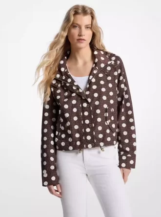 Polka Dot Signature Logo Ciré Jacket Polka Dot Signature Logo Ciré Jacket