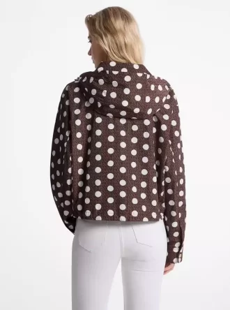 Polka Dot Signature Logo Ciré Jacket Polka Dot Signature Logo Ciré Jacket