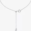 Precious Metal-Plated Sterling Silver Cubic Zirconia Necklace
