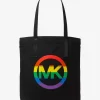PRIDE Rainbow Logo Cotton Tote Bag
