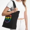 PRIDE Rainbow Logo Cotton Tote Bag