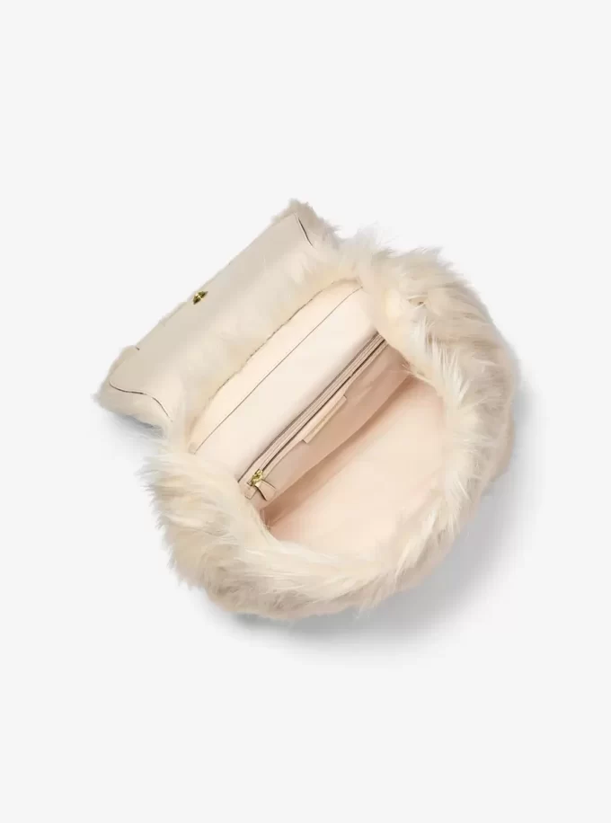 Quinn Medium Faux Fur Backpack