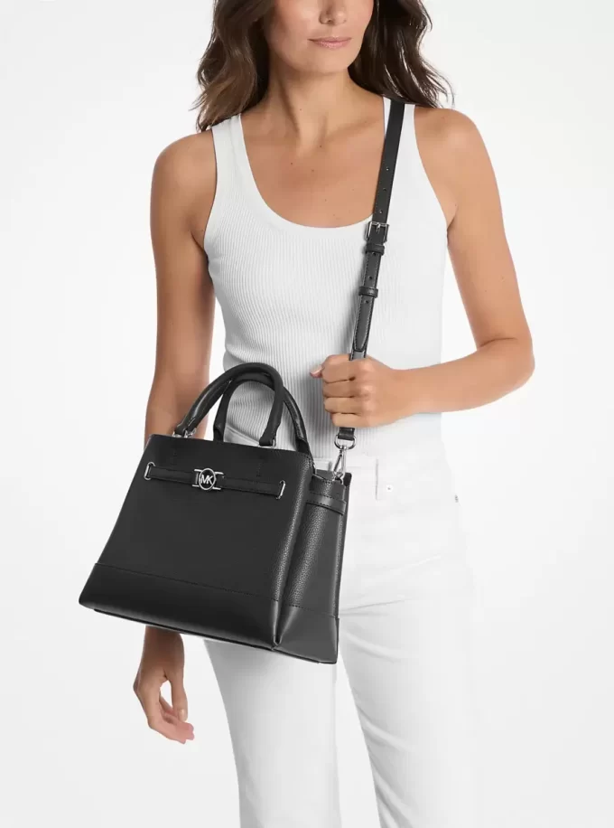 Reed Large Pebbled Leather Satchel Reed Large Pebbled Leather Satchel