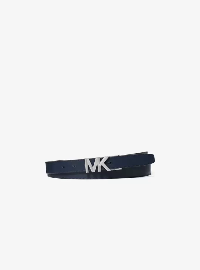 Reversible Signature Logo and Leather Belt Reversible Signature Logo and Leather Belt