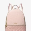 Rhea Medium Color-Block Signature Logo Backpack Rhea Medium Color-Block Signature Logo Backpack
