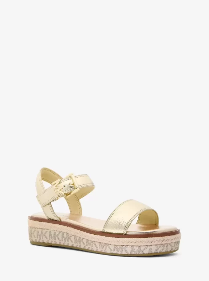 Richie Metallic Platform Espadrille Sandal