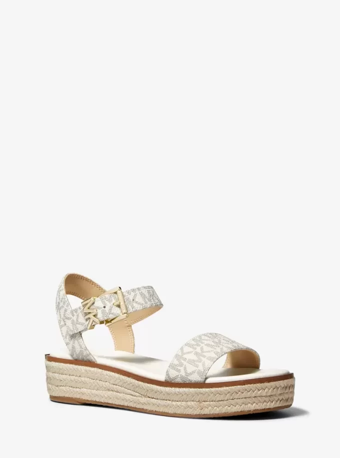 Richie Signature Logo Platform Espadrille Sandal Richie Signature Logo Platform Espadrille Sandal