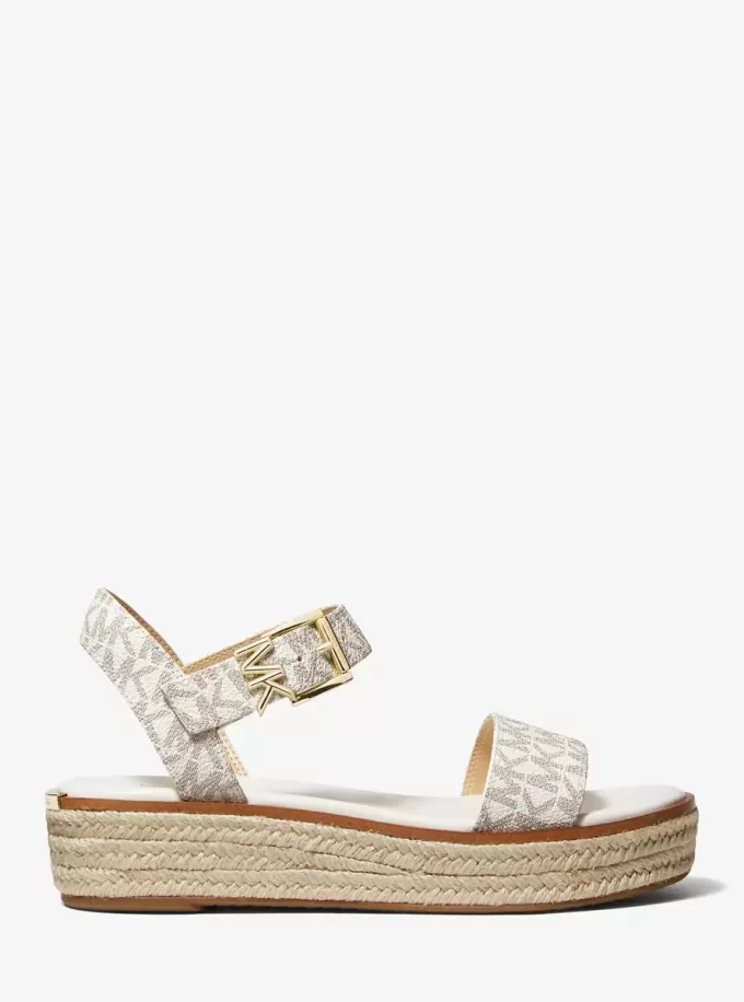 Richie Signature Logo Platform Espadrille Sandal Richie Signature Logo Platform Espadrille Sandal