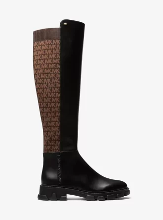 Ridley Logo Stretch Knit Boot