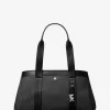 Romee Large Signature Logo and Leather Tote Bag Romee Large Signature Logo and Leather Tote Bag