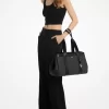 Romee Large Signature Logo and Leather Tote Bag Romee Large Signature Logo and Leather Tote Bag